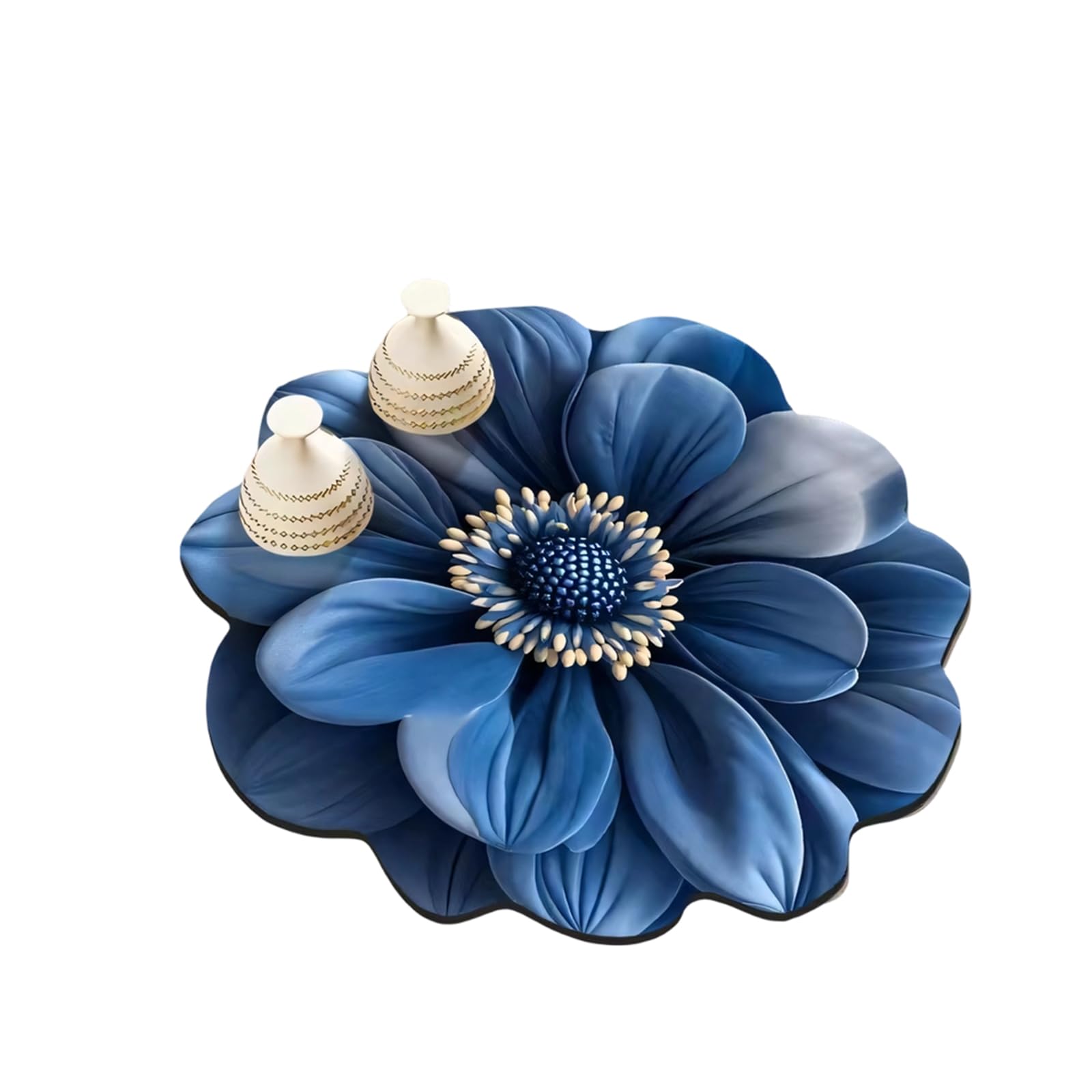 our fave Kitchen Counter Drainer Mat with 3D Floral Pattern Nonslip Silicone Countertops Foldable Drying Pad Slip Resistant Sink Pad