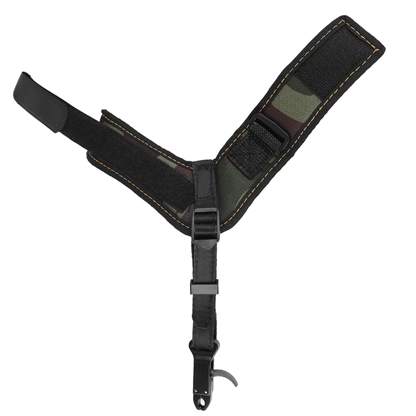 Release Tir à l'arc Robuste Aide au Dégagement de l'arc Étrier Composé Dragonne Noire Réglable Trigger Tir Chasse Tir Trigger Flèches pour Arc à Poulies