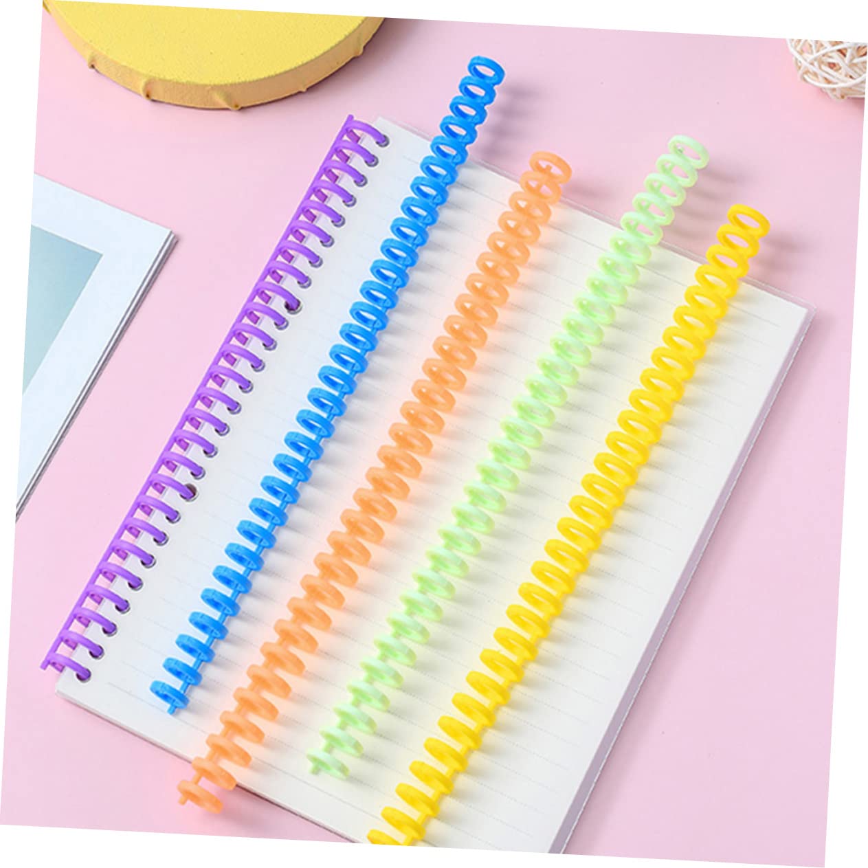 Uonlytech 3 Set Dorsi Di Rilegatura A Spirale In Plastica Dorsi Di Rilegatura Ad Anelli A Spirale Rilegature A Pettine Spirali Dorsi A Spirale Per Rilegatura A Spirale 10 pezzi*3