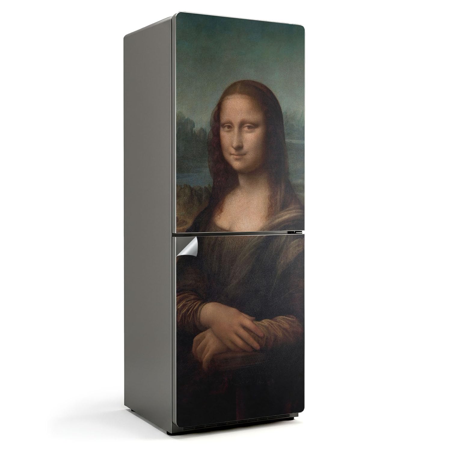 Sticker Réfrigérateur Mona Lisa 70x190 cm autocollant de cuisine complet