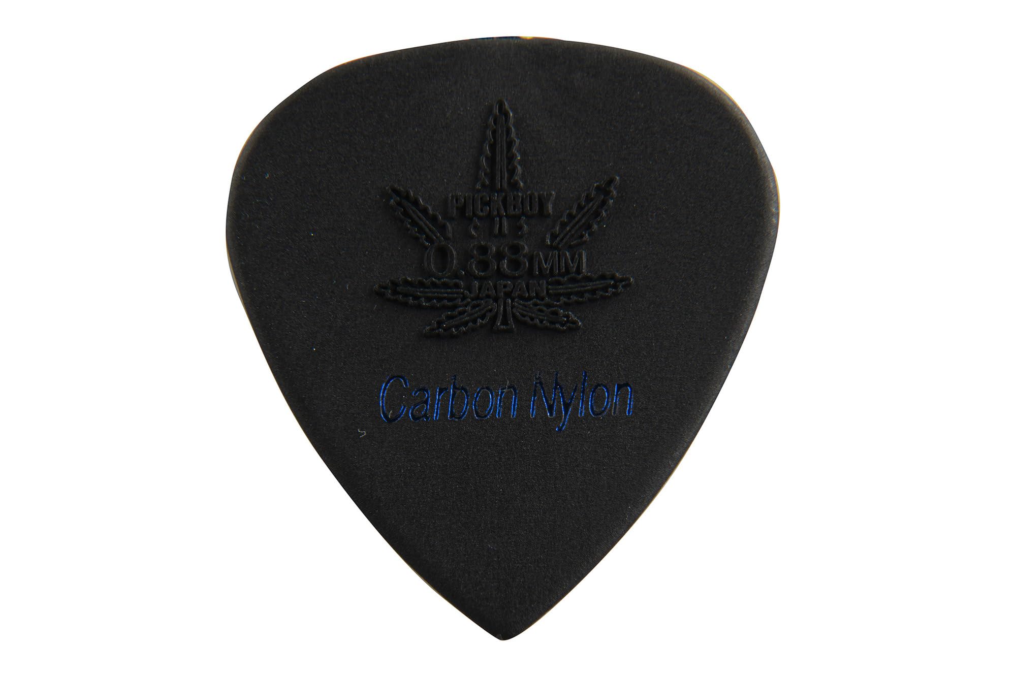 Pick Boy Gitarren-Plektren Carbon Nylon 0,88 mm, mittel, schwarz, 12 Stück