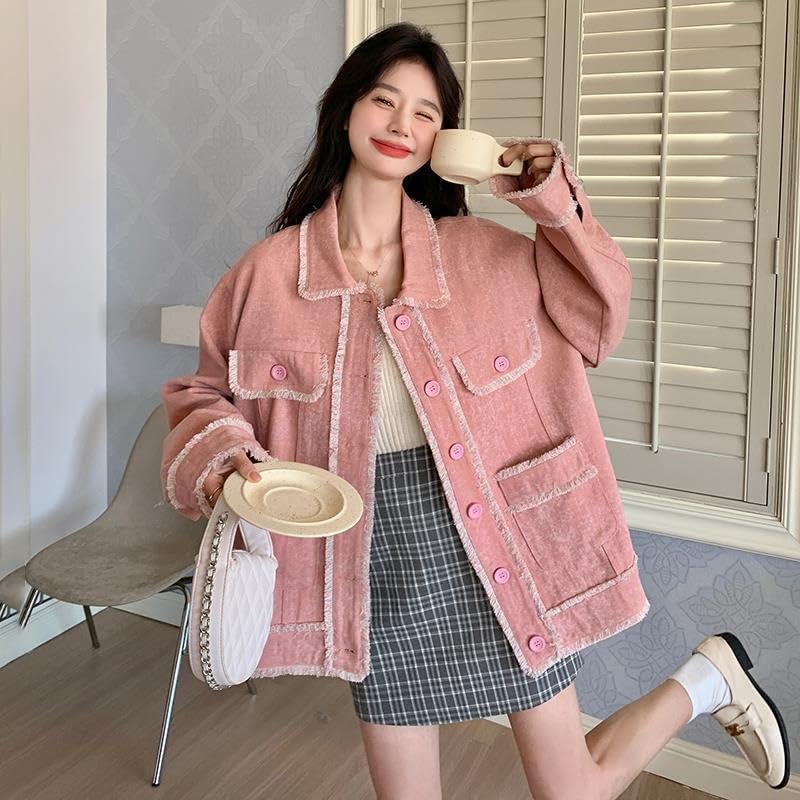 ムルーア 今季デニムジャケット ピンク MURUAのデニムジャケット