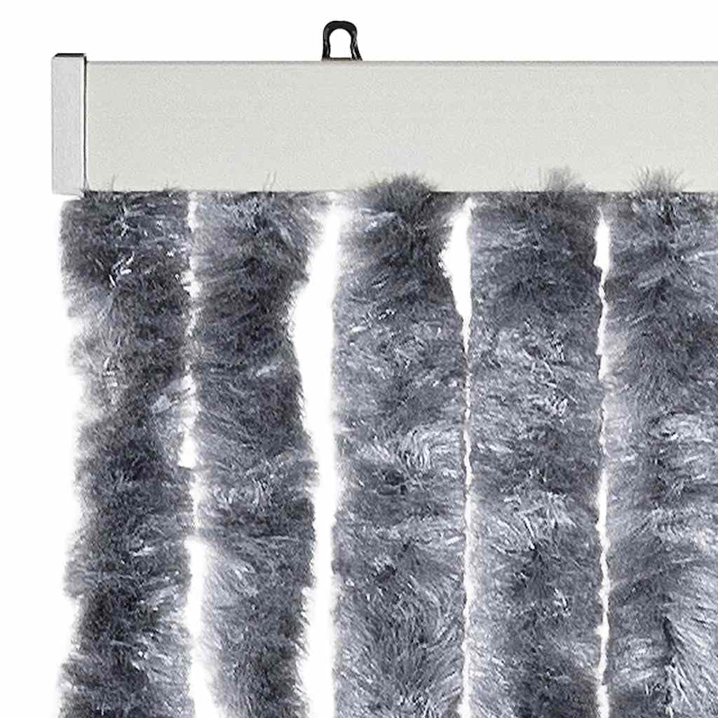 Moustiquaire Argenté 56x185 cm Chenille Fenêtre Porte Efficace Anti Insectes Résistante à l'eau Ecran Autoagrippant Ajustable pour Chambre Salon Cuisine Caravane