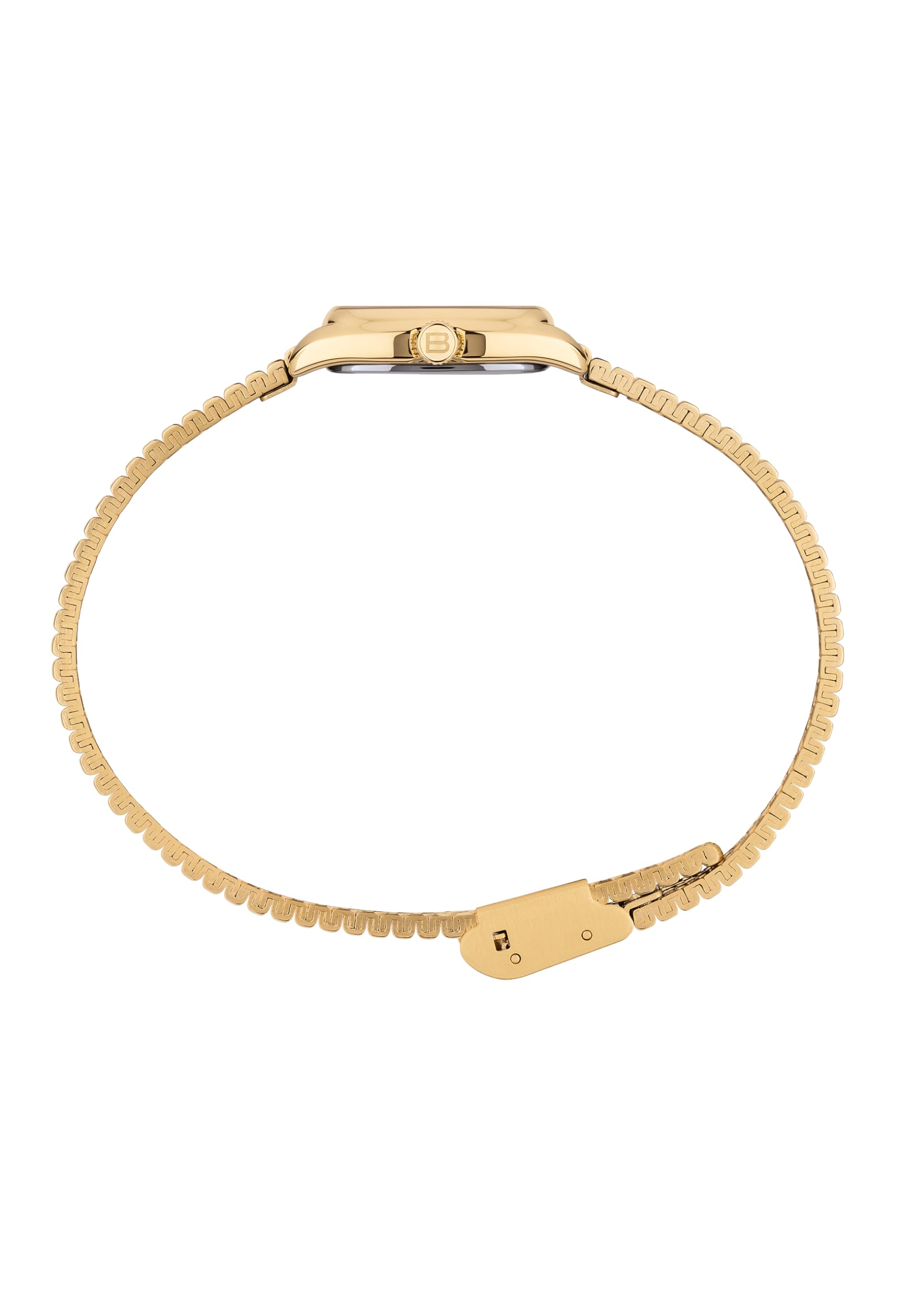 Breil, Collezione Stylize, Orologio Donna in Acciaio Lucido, Bracciale a Maglie Zigrinate, Quadrante Minimal, Cassa 24 mm, Chiusura a Scorrimento, Lunghezza Regolabile