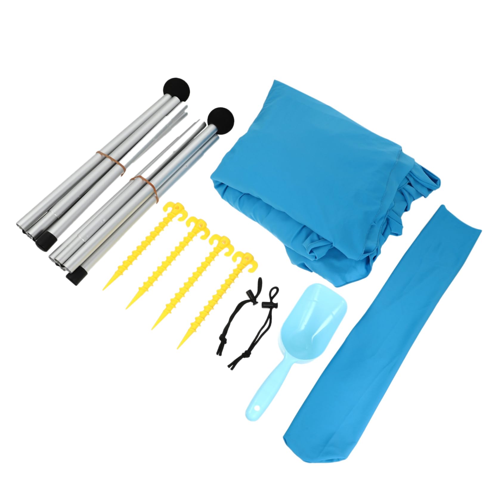 Auvent de protection extérieur UKCOCO | Pack de 2 tentes de plage pop-up bleues