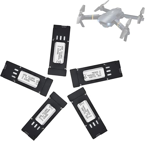 5 unids E58 3.7V 550mAh 25C 721855 baterías de litio recargables para JY019 WiFi Mini FPV Quadcopter RC Drone