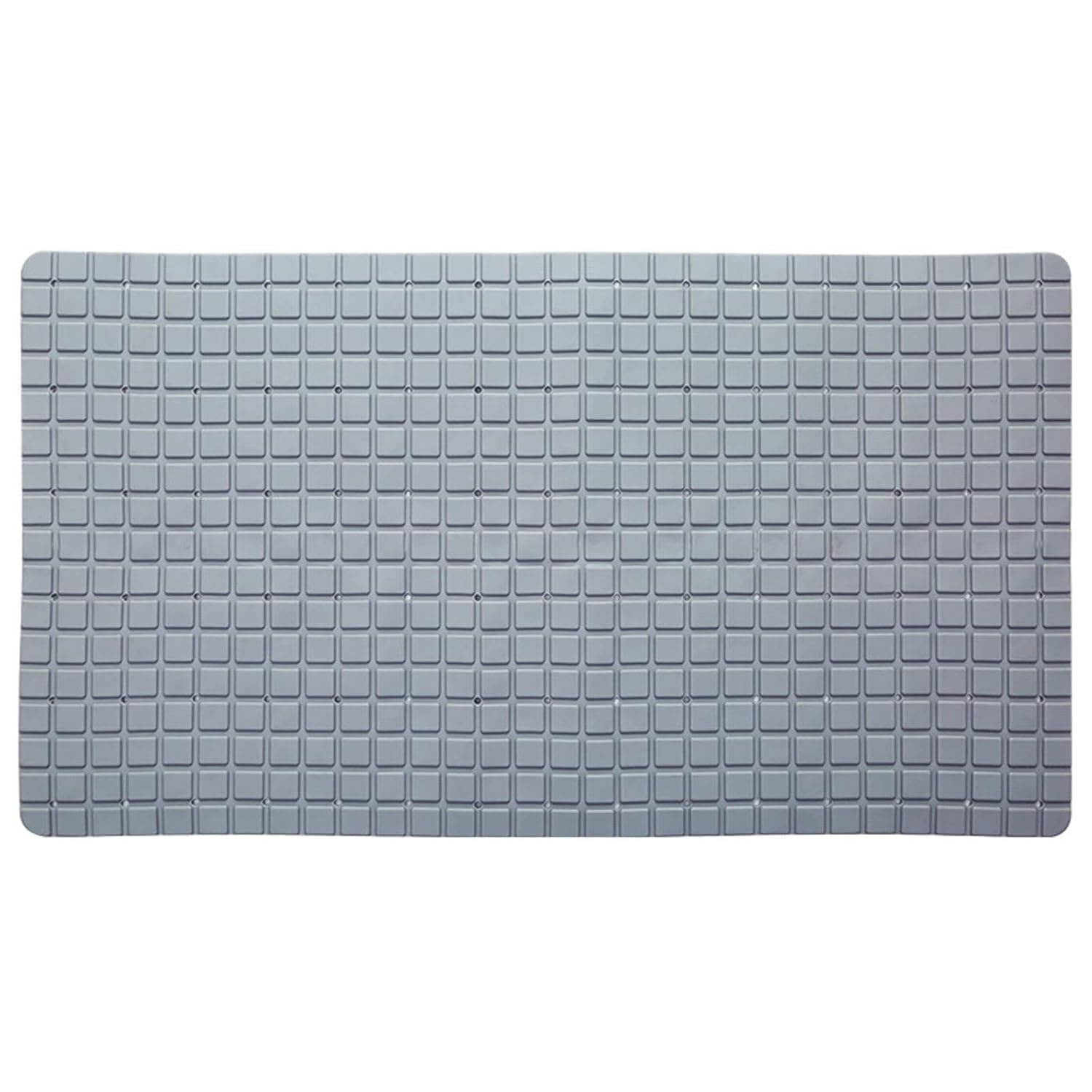 Toriox Bathroom Mat Bath Mat Non Slip Shower Mat, Bathtub Mat Non Slip, Anti Slip Shower Mat Bath Mat with Suction Cup and Drain Holes PVC Floor Mat for Bathroom Gym (Grey)