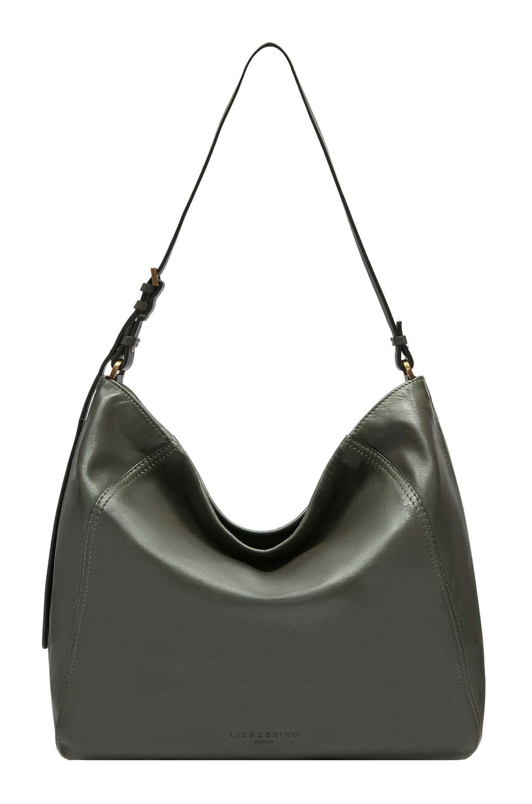 LIEBESKIND BERLIN shoulder bag Chudy Sheep Natural Hobo Bag Cypress Green dark green