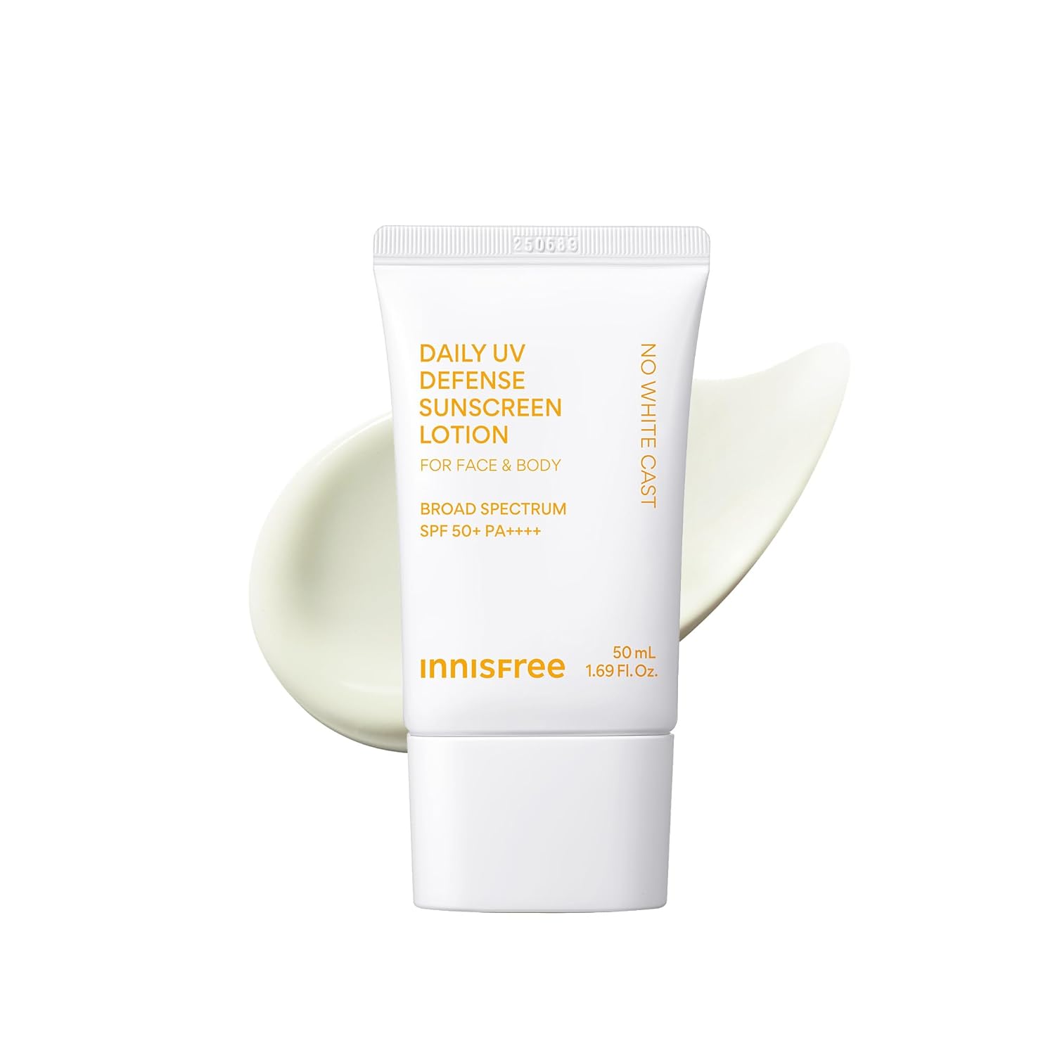 innisfree Daily UV Defense SPF 50+ PA++++ Korean Face & Body Sunscreen, Broad Spectrum, Invisible Finish, No White Cast, Lightweight, Hydrating