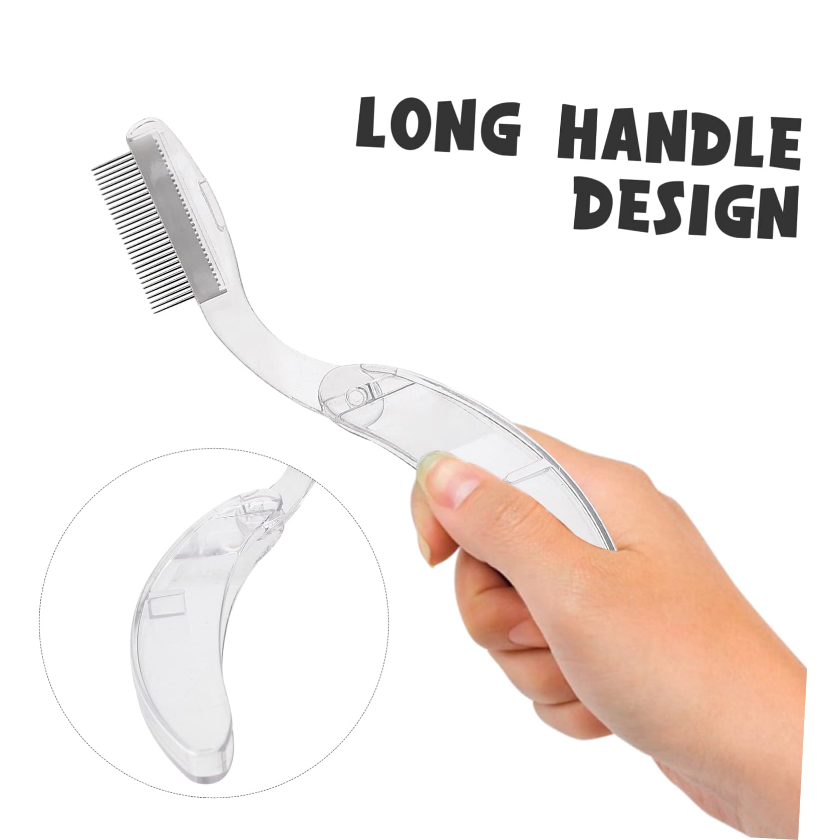 Didiseaon 2pcs Makeup Tool Eyebrow Comb Dense Lash Comb Eyelash Separating Brush Metal Lash Brush for Women