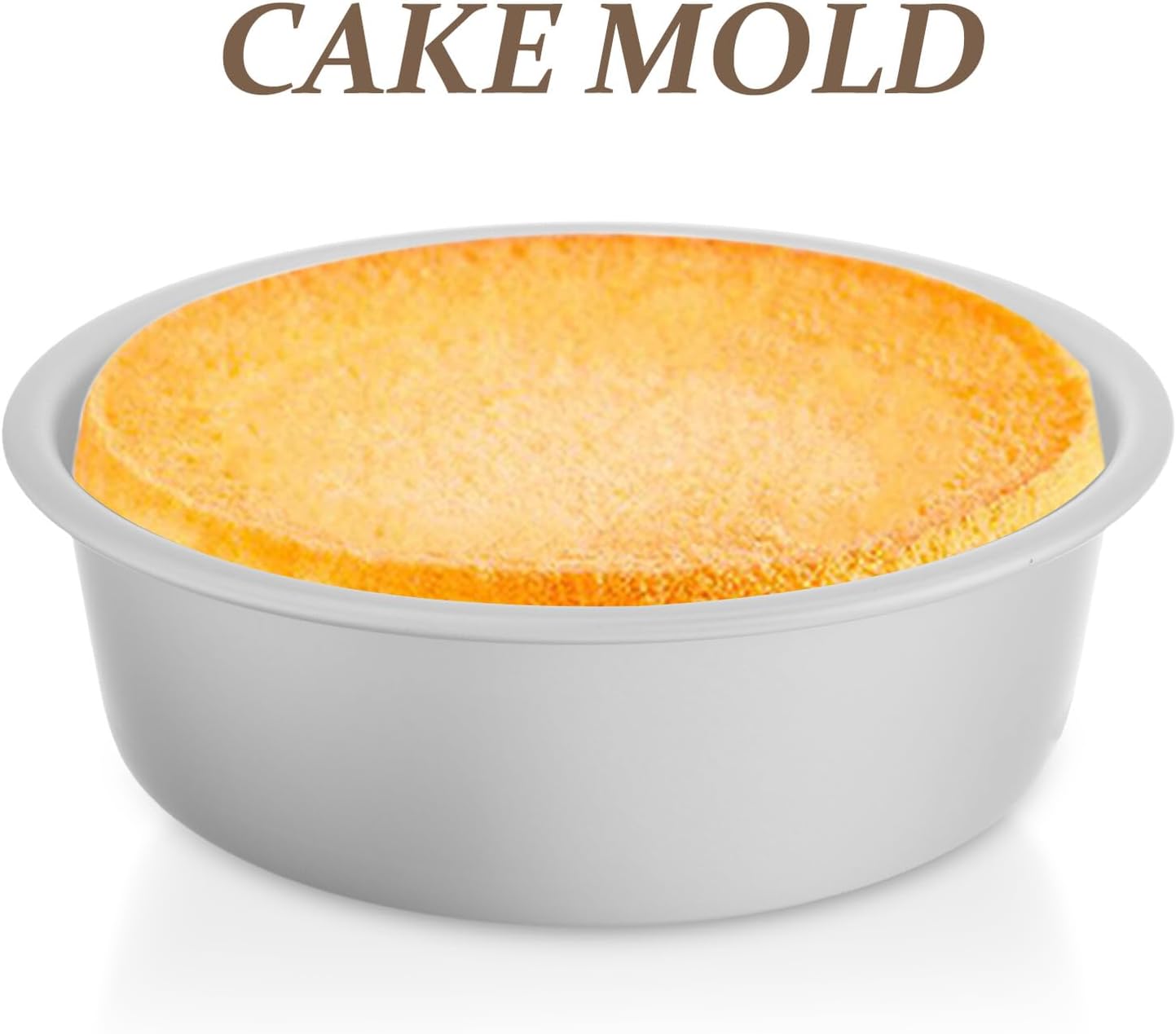 Zerodeko Aluminum round Cake Pan with Removable Bottom 9 Inch Springform Loose Base Baking Mold for Cheesecake and Bread Baking