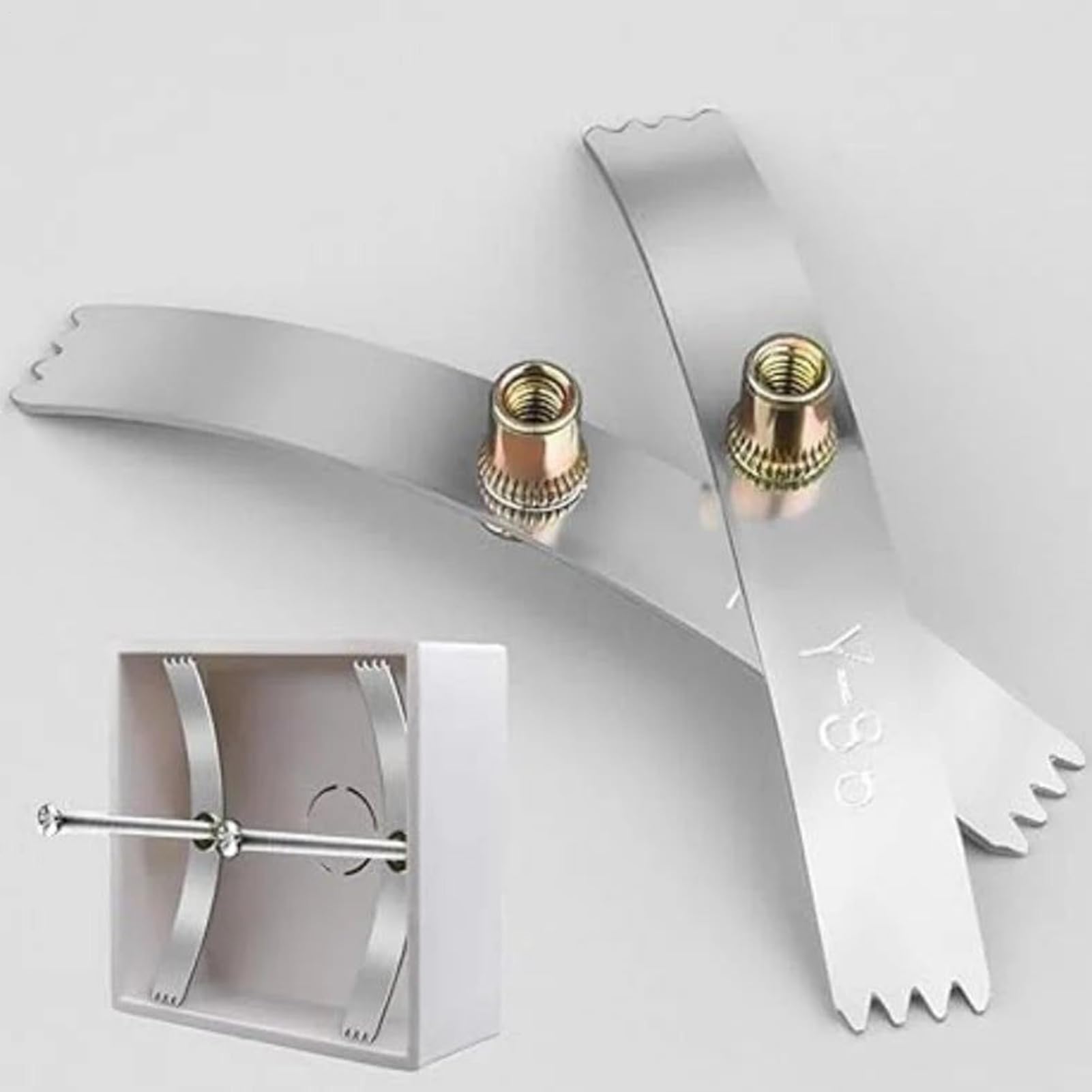 Attrezzo Per Riparazione Di Scatola Elettrica A Parete | Kit Da 10 Pezzi - Riparatore Per Scatola Elettrica Da Parete Con Denti - Per Manutenzione Impianto Elettrico E Ristrutturazione Casa