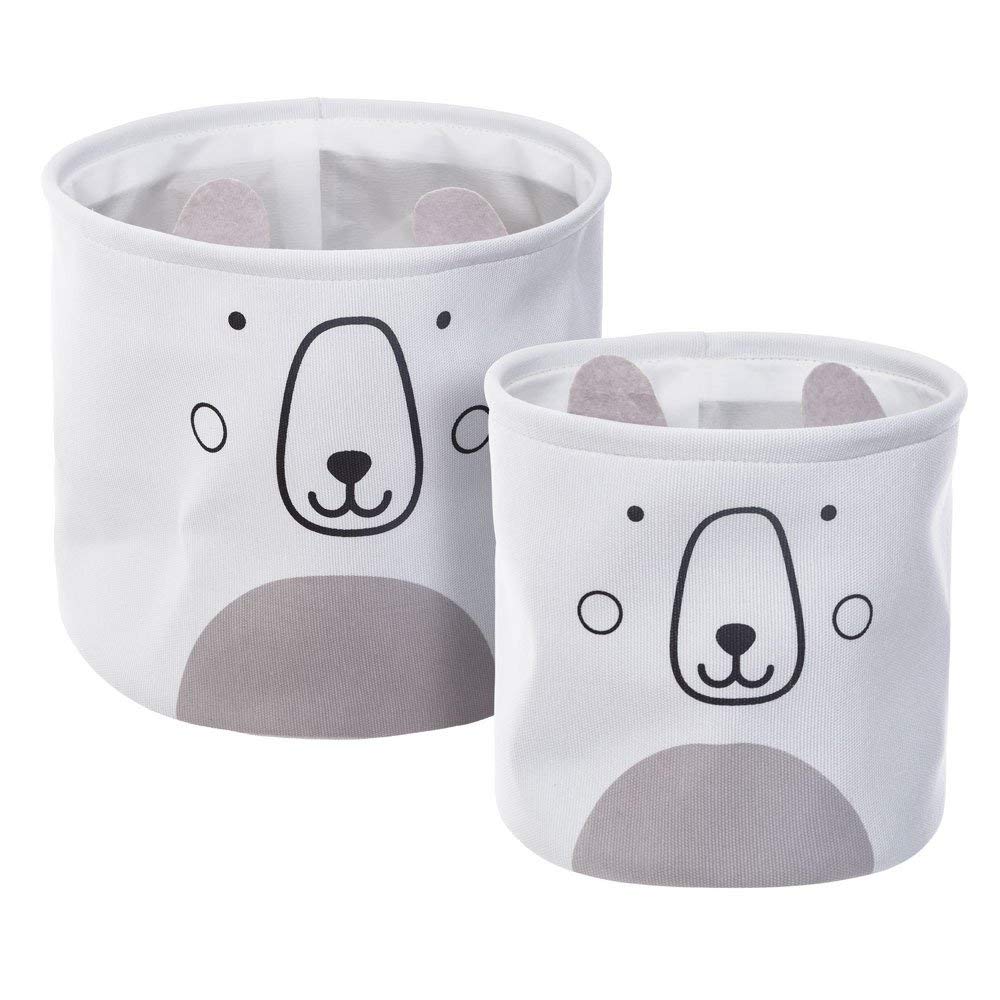 EMAKO Set of pink bunny containers for toys and treasures not only for the youngest, Colour:grey