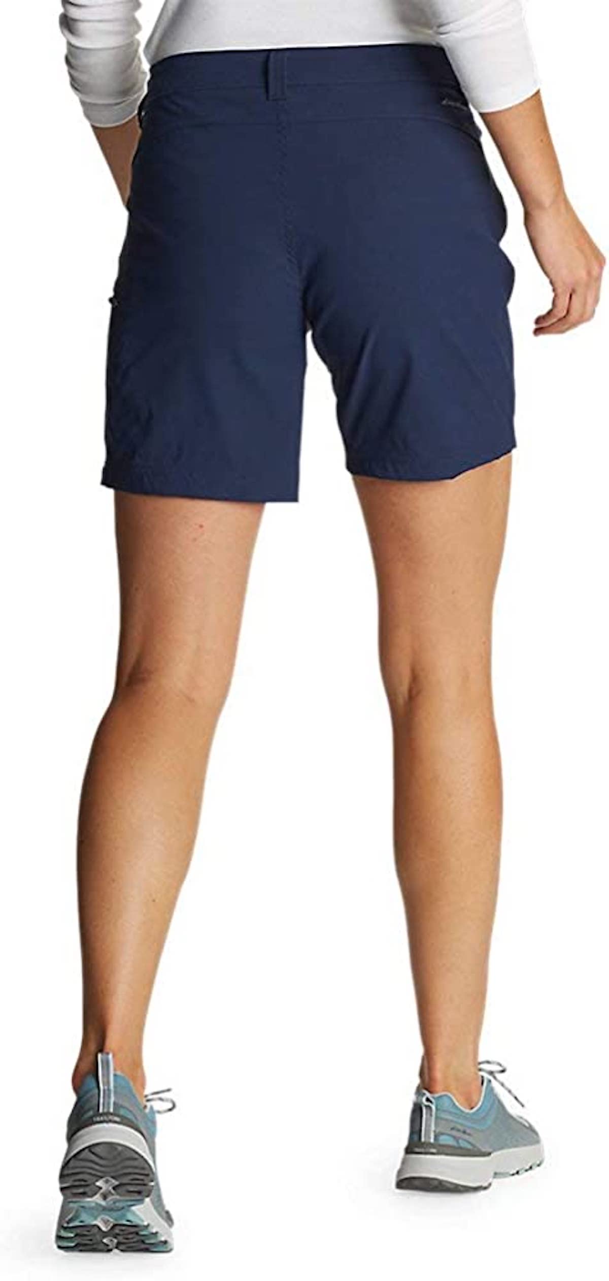Eddie Bauer Women's UPF 50+ Stretch Rainier Short (as1, Numeric, Numeric_6, Regular, Regular, Medium Indigo, 6)
