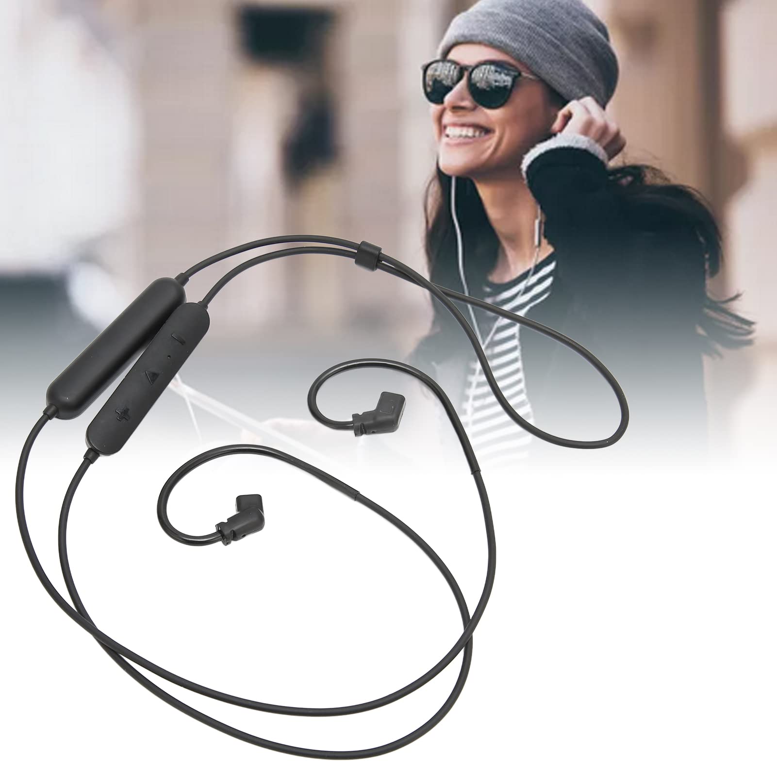 Goshyda Wireless Bluetooth Headphones Cable, HD Low Latency Sport Bluetooth Headset Extension Replacement Cable - Image 2