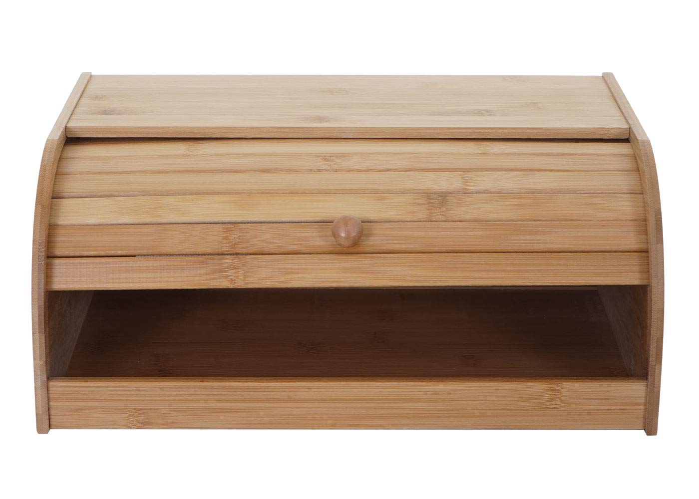 Mendler Chlebak HWC-B80AM, pojemnik na chleb, pojemnik na chleb, do przechowywania chleba, bambusowa pokrywa – 17 x 40 x 28 cm, bez szuflady