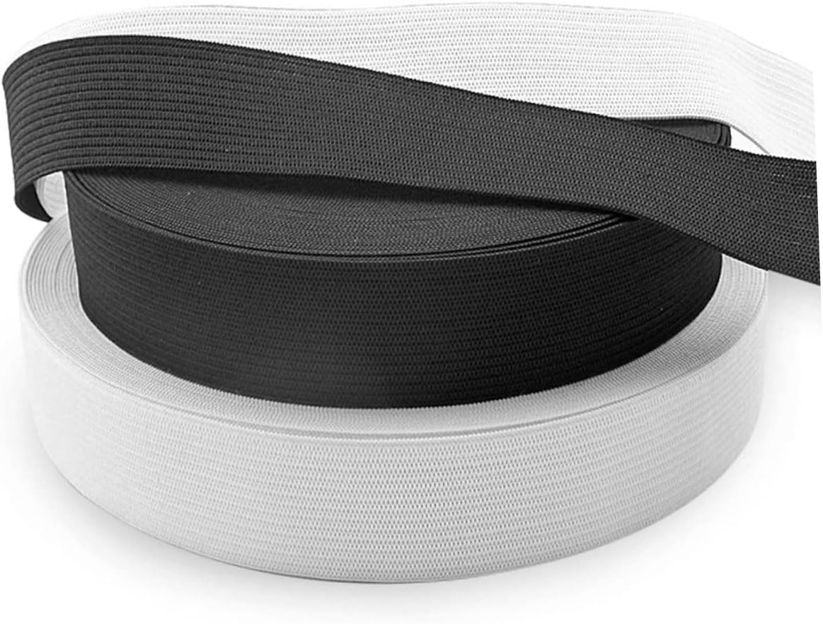 Meters Black Knit Elastic Band Wide Braided Stretch Sewing Accessory for Pants Sportswear Diy Projects Comfortable Durable Material