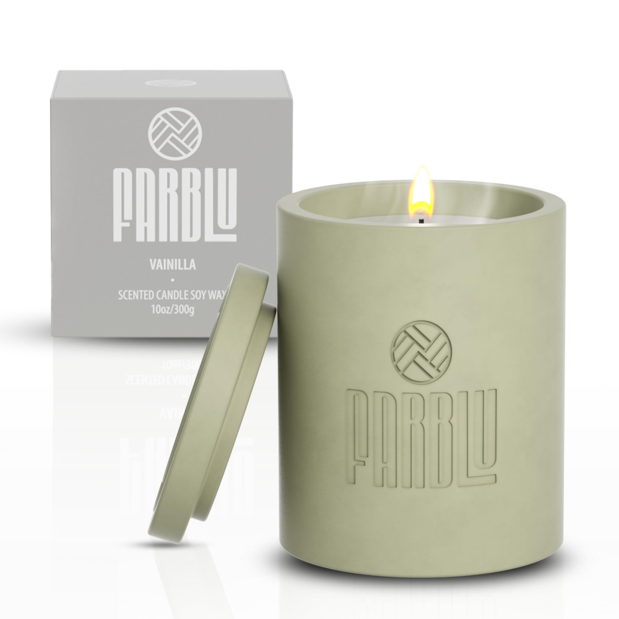 FARBLU - | Velas Aromáticas para Regalo | Velas Decorativas | Duracion 70 horas | Velas Grandes | Velas Aromaticas | Velas Perfumadas | Decoracion hogar | Vela Aromatica | Velas Aromáticas Grandes