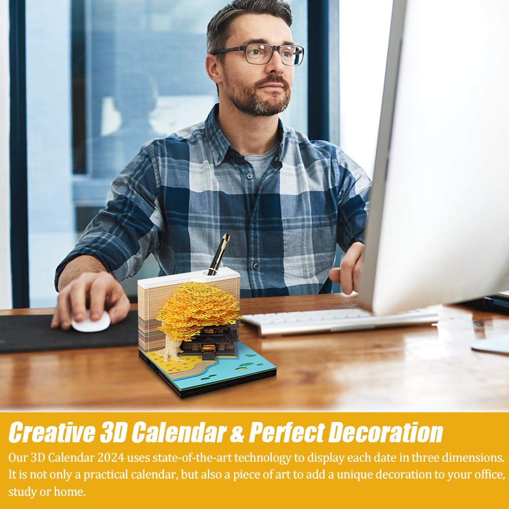 Calendario 3D 2025 Castello Magico - Con Luce LED Per Scrivania - Foto 12