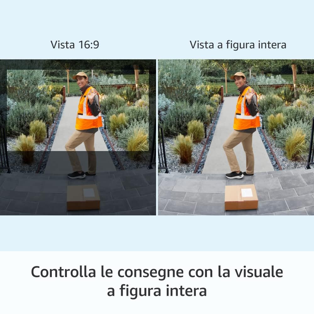 Ring Videocitofono Plus a batteria (Ultimo modello) | Battery Video Doorbell Plus | Videocitofono wireless, videocamera con video in HD a 1536p, batteria ricaricabile | Facile da installare (5 min)