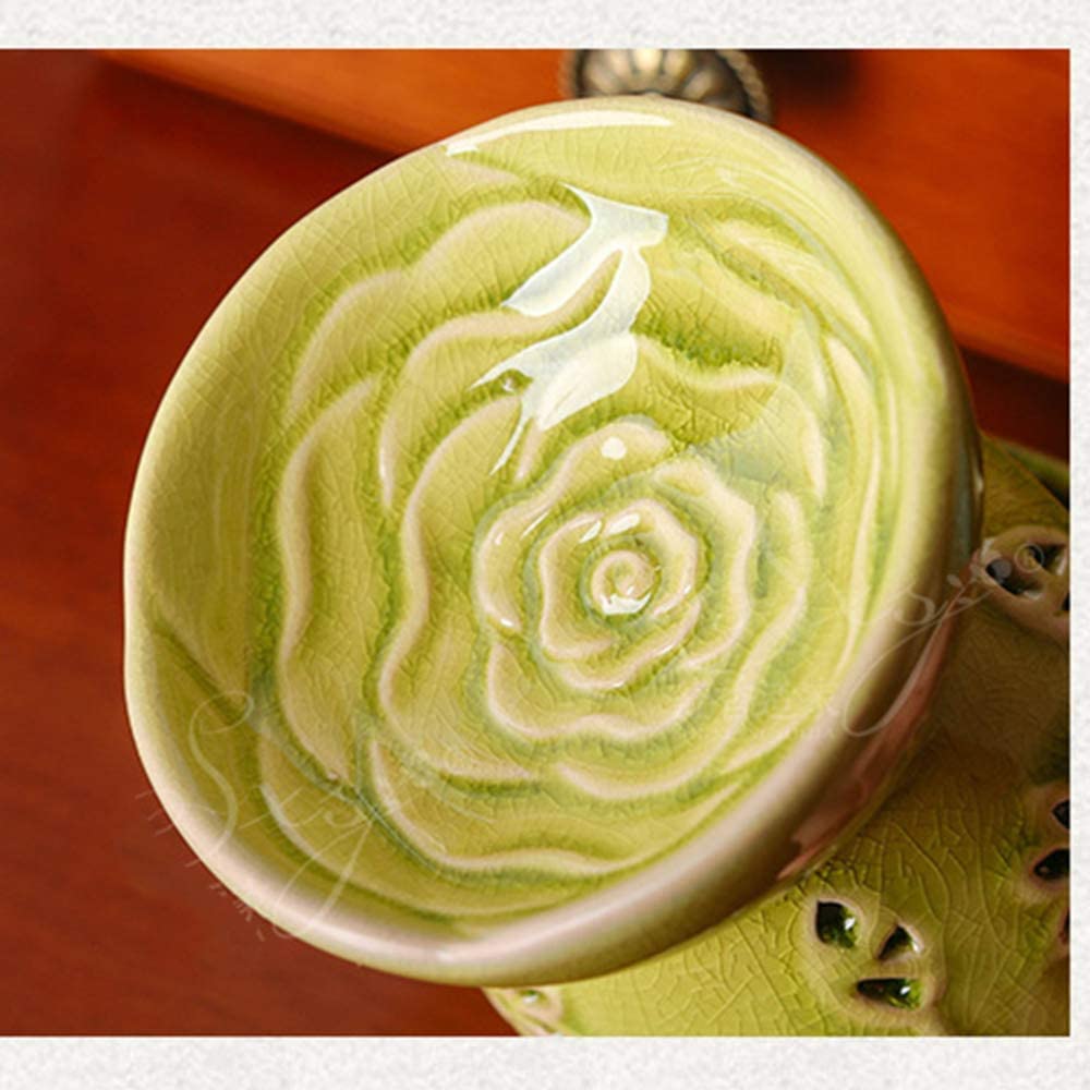 świece zapachowe świece woskowe Ceramiczny świecznik na podgrzewacz do wosku/herbaty, doskonały dyfuzor aromaterapeutyczny salonu, balkonu, spa i medytacji Yaga