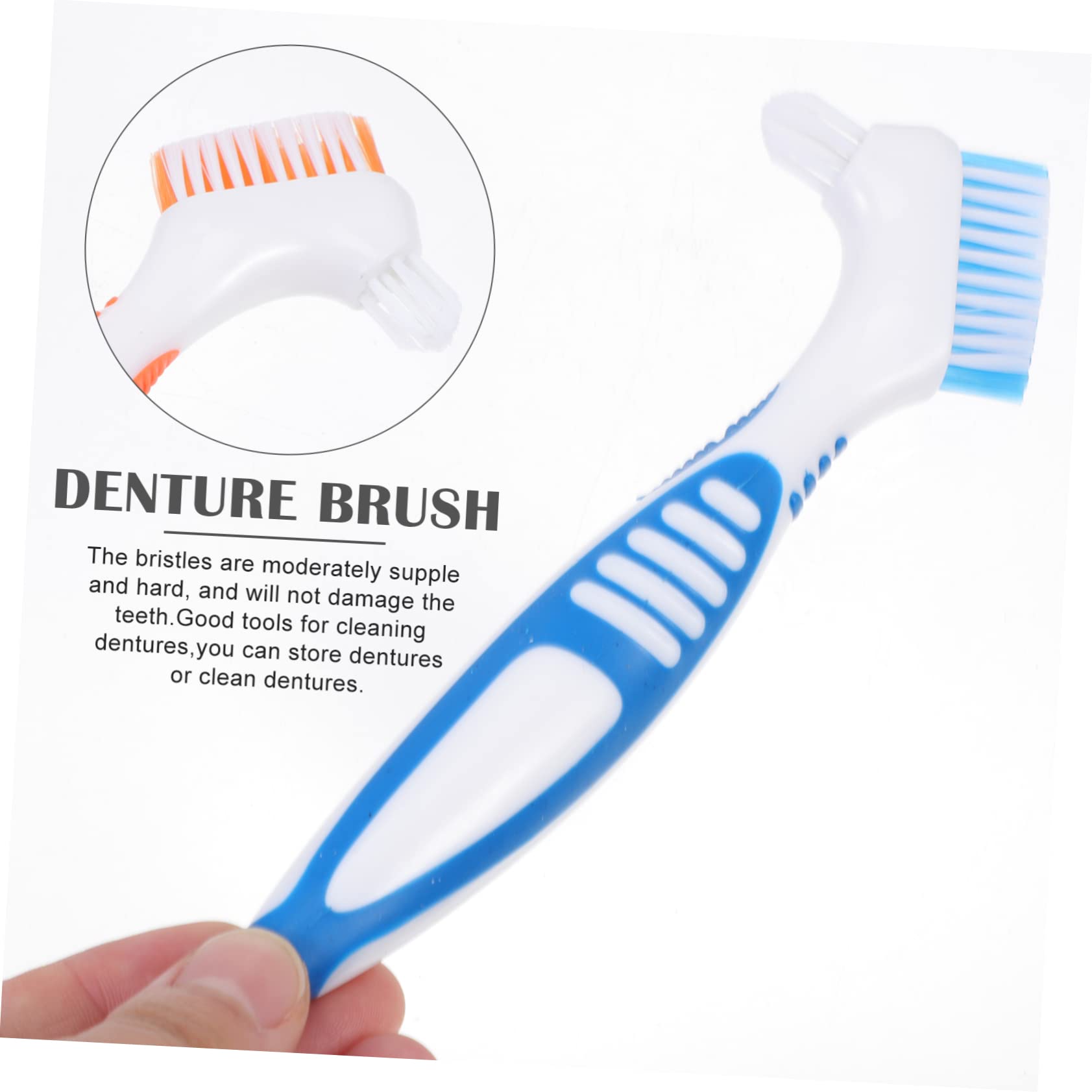Beaupretty 2ensembles Boîte De Stockage Pour Prothèses Dentaires Avec Brosse Portable Pour Nettoyage Et Transport Fausses Dents