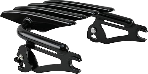 Miniatura 1 de YHMOTO Stealth - Portaequipajes desmontable compatible con Harley Touring Street Glide Road King Electra Glide 2009-2022 (negro)