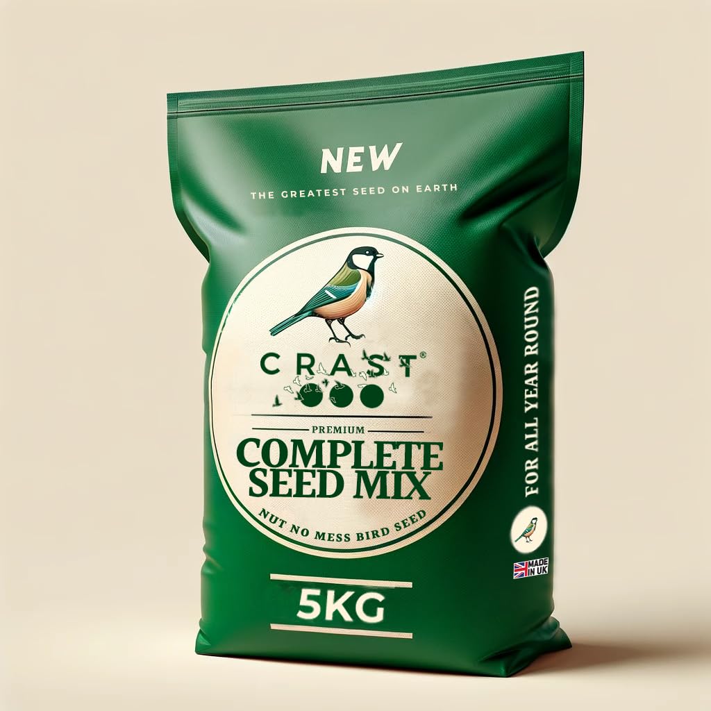 Crast Premium Seed and Nut No Mess Wild Bird Food Mix (5KG)