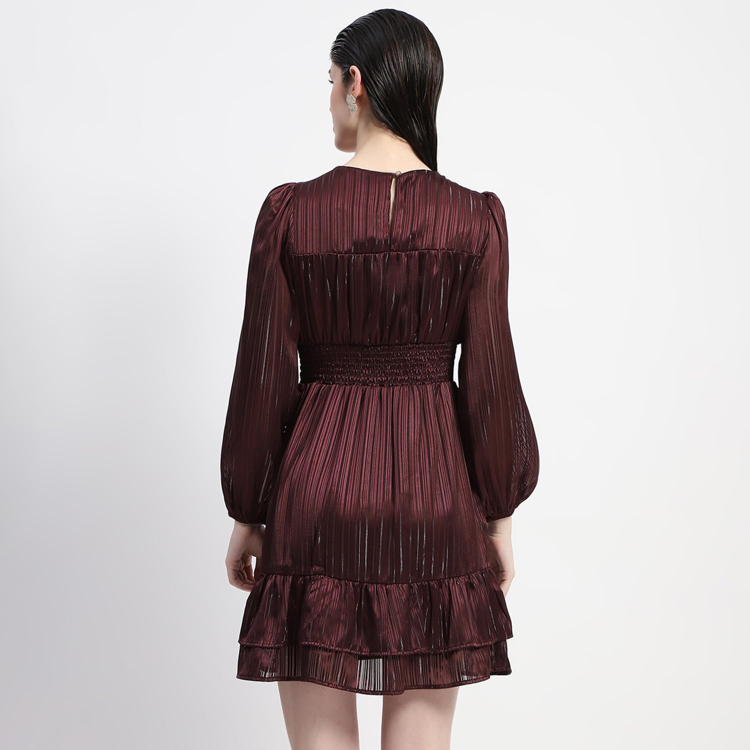 madame winter dresses Buy Madame Women Gold Solid Maxi Dress with Jacket (Set of 2) (S) Online