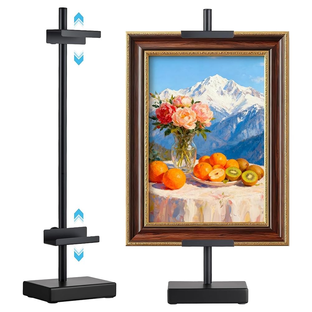 Cavalletto da Scrivania Regolabile, Supporto per Cornice, Regalo di San - Decorazione In Metallo
