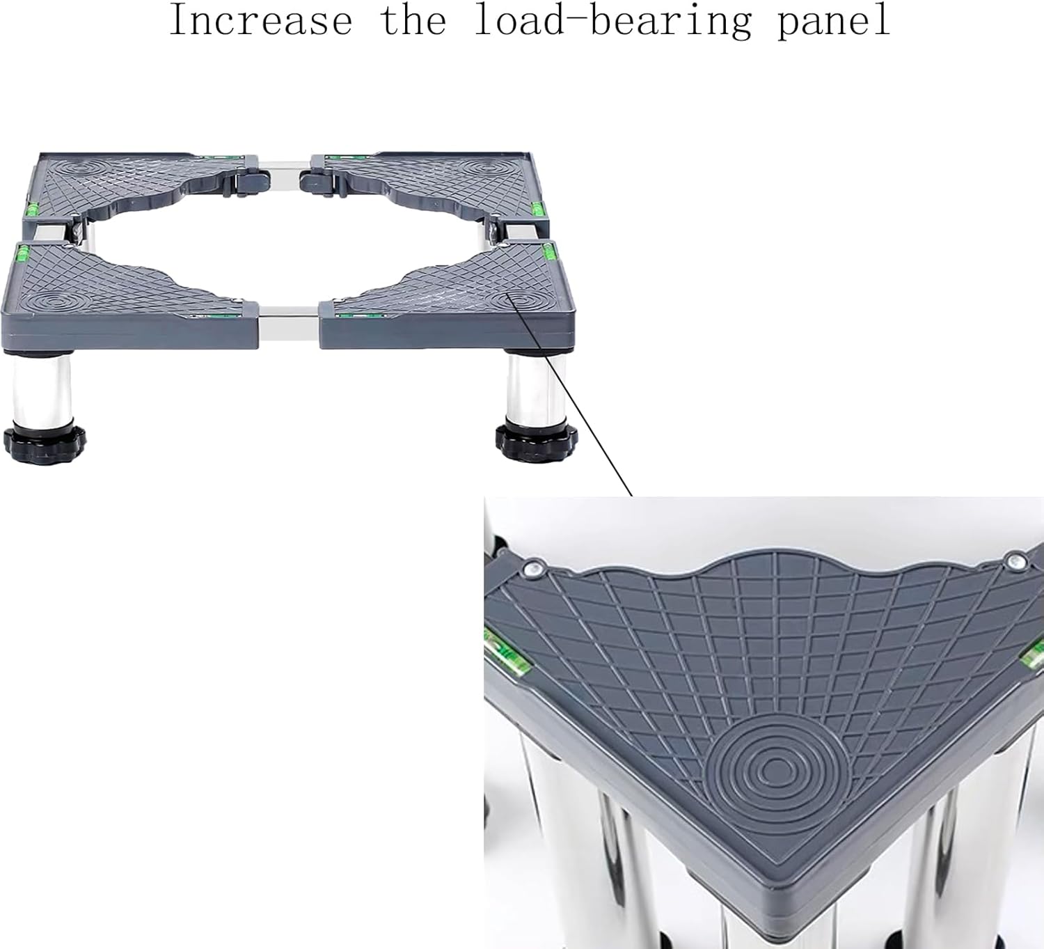 洗濯機のベッド、 洗濯機・乾燥機・冷蔵庫用調節可能スタンドベース(4 Feet,14) 可動洗濯機スタンド 調節可能なベース長さ/幅47-70cm 乾燥  機と冷蔵庫トロリー エアコンベーススタンド 冷蔵庫/冷凍庫用 高さ1 洗濯機のベッド、 洗濯機・乾燥機・冷蔵庫用調節可能スタンド ... 洗濯機スタンド 4/8個のスタンド付き 長さ調節可能 45-65cm 高さ14-17cm 多機能 洗濯機、乾燥機、食器洗い機、冷蔵庫
