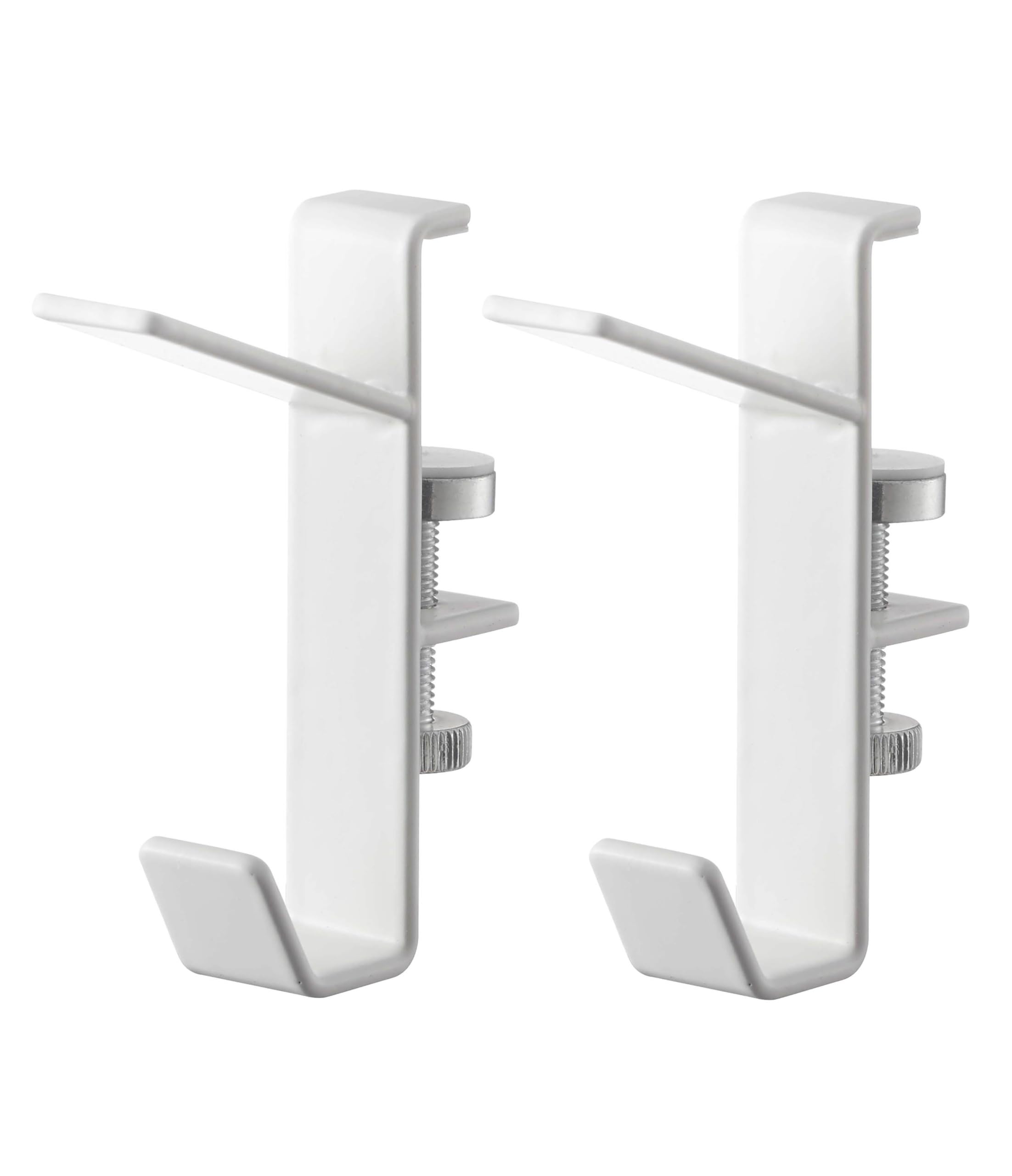 山崎実業(Yamazaki) 室内物干し フック 2個組 ホワイト 約W1.5XD5.5XH7(1つあたり)cm タワー tower 鴨居に引っ掛けて ネジ固定 洗濯 物干し 5621商品画像