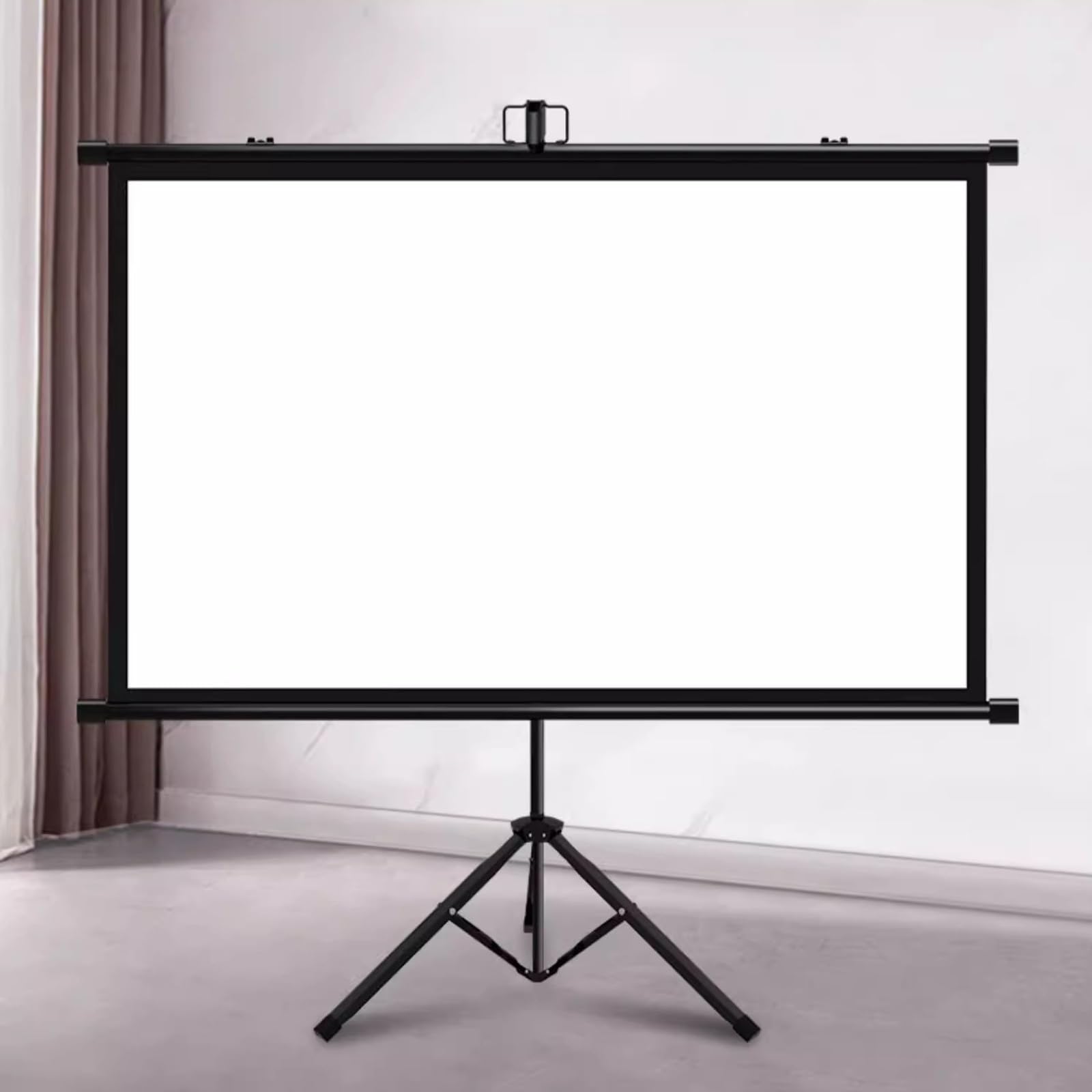 Pull-down projectorscherm, 60 72 wandgemonteerd 4K HD-projectiescherm met 4:3 16:9 beeldverhouding, voor thuisbioscoop, theaterpresentatie, onderwijs, buiten, binnen (Size : 60 (4:3