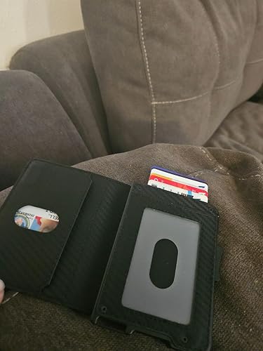 Slim RFID Wallet for Men | Minimalist Pop-Up Card Holder with Cash Slot