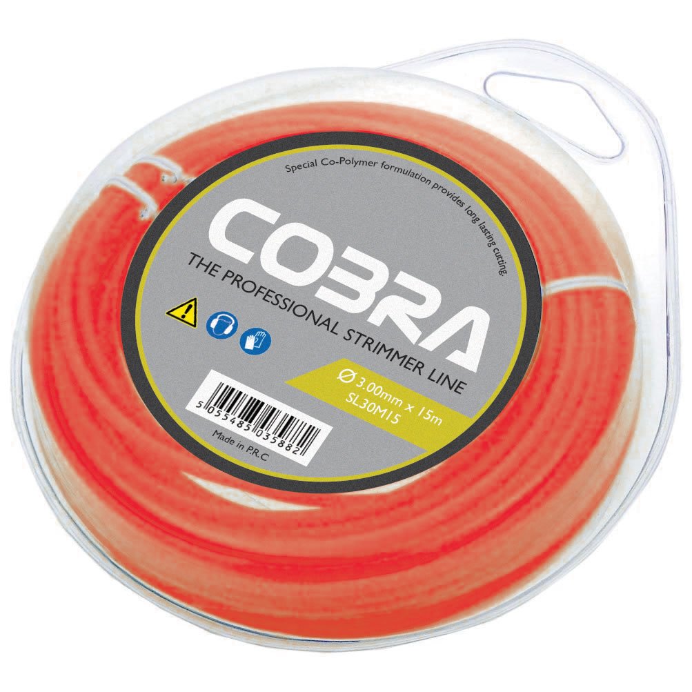 Cobra 3.0Mm X 15M Round Strimmer Line In Doughnut Packaging
