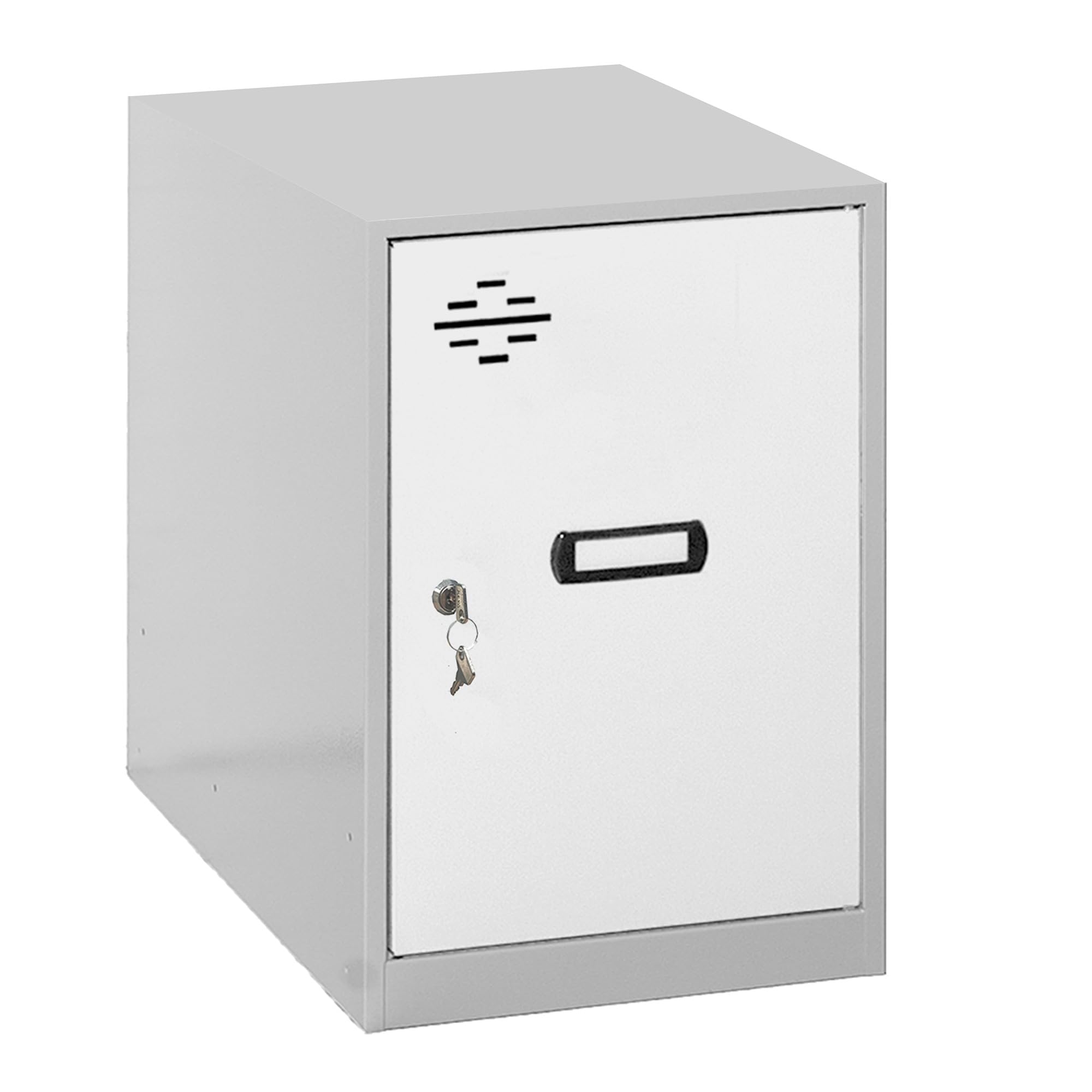 Simon Rack Armadietti Spogliatoio Metallico 475x300x500 Grigio/Bianco, Metallo