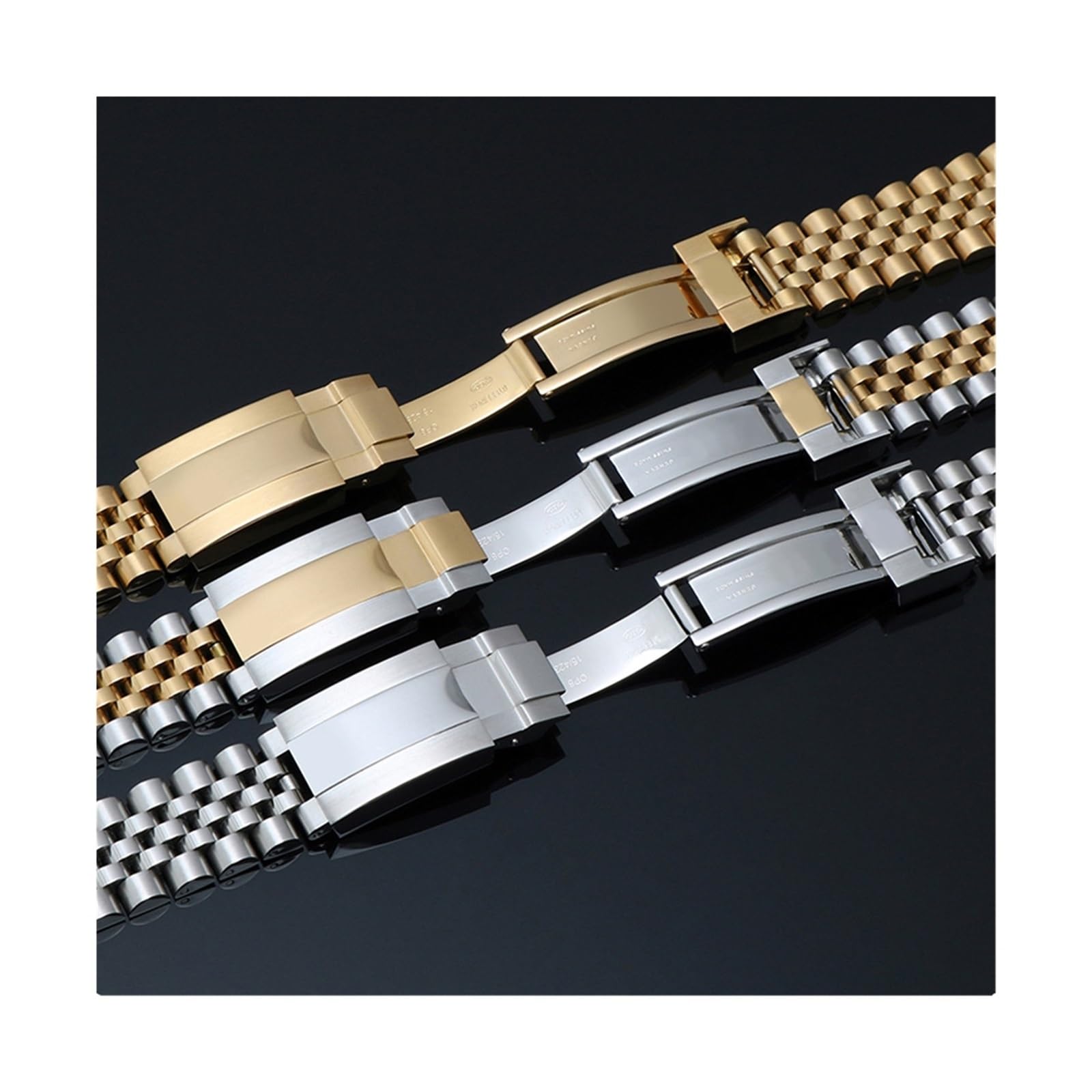 Bracelets de Montre en Acier Inoxydable Bracelets de Montre en Acier Inoxydable(Silver)