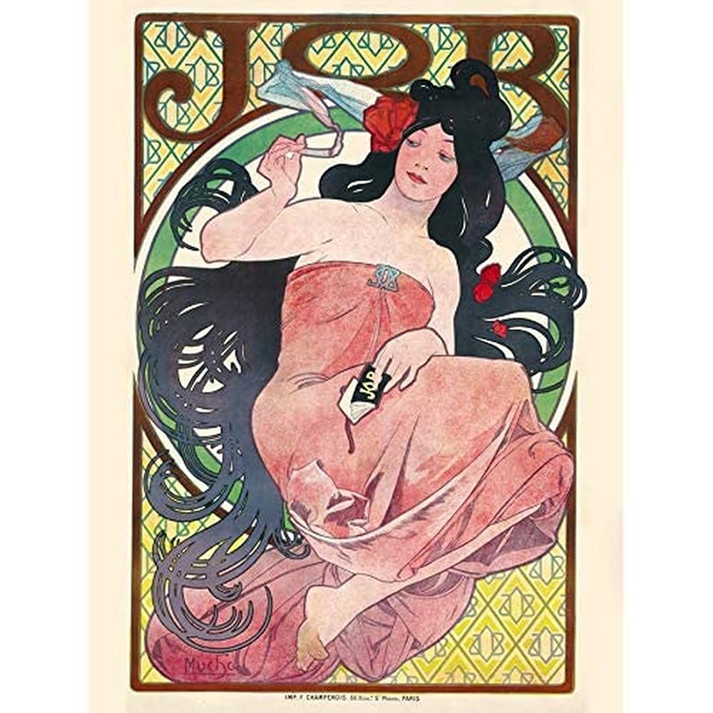 Alphonse Mucha Job Unframed Wall Art Print Poster Home Decor Premium