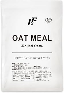 Amazon.co.jp: LibertyFood オートミール オーガニック 有機認証品 (1kg, ロールドオーツ) : 食品・飲料・お酒