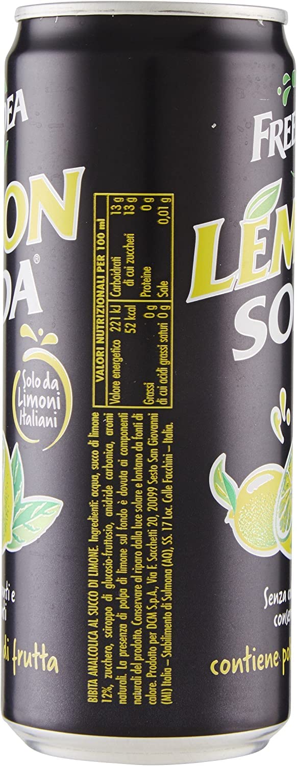 72x Campari Lemonsoda Italian Lemon Soft Drink Beverage 330ml