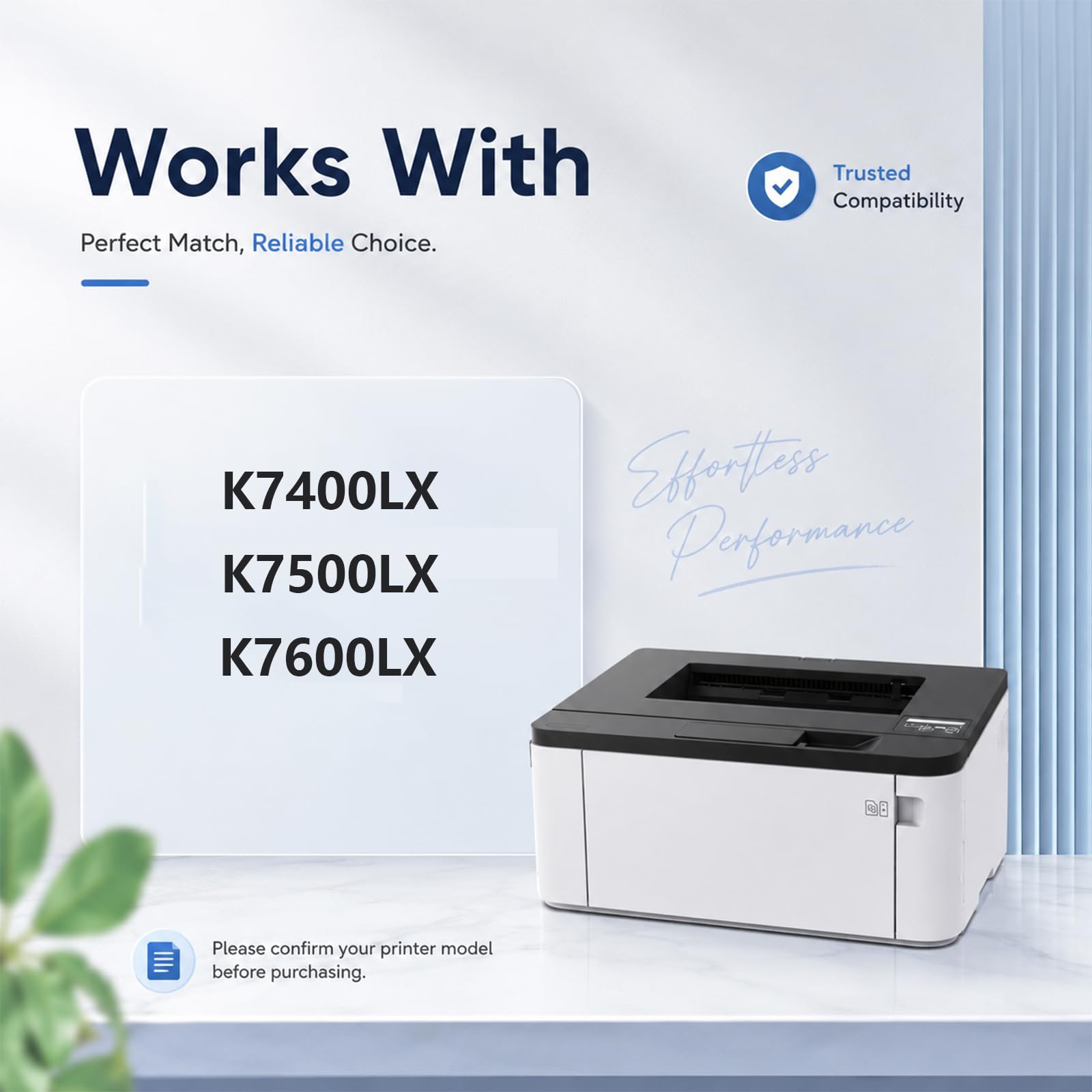 Cartuccia di toner MLT-K706S, Sostituzione nera ad alta resa per la stampante Samsung LaserJet K7400LX K7500LX K7600LX, Stampe ad alta velocità, Alta resa, 30000 pagine ,2Pack