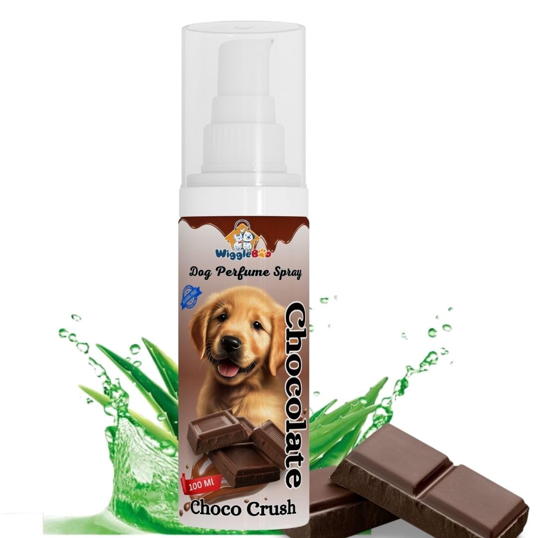 WiggleBoo Choco Crush Deo Perfume Spray for Dog & Cat, Alcohol Free & Paraben Free, Spa-like Grooming, Odor Neutralizer, Pet-Safe, Unleash Inner Glam, Long Lasting Fragrance (Choco Crush, 100 ML) (B0C8HKQNRP) Amazon Price History, Amazon Price Tracker