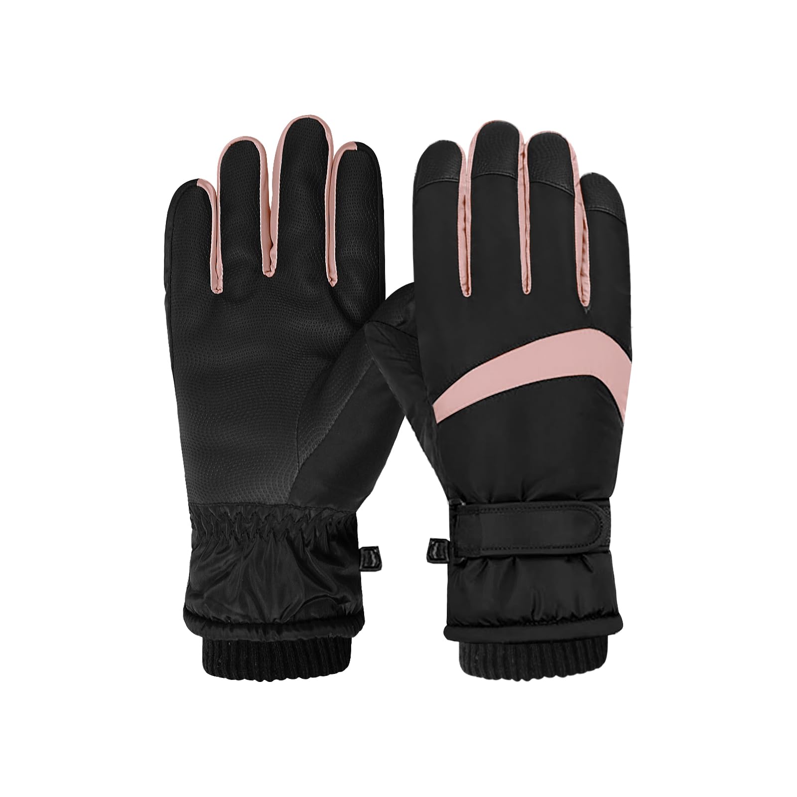 Guanti Invernali Termici Uomo Donna | Impermeabili, Touch Screen, Antiscivolo | Per Moto, Ciclismo, Sci, Corsa | Polsino Regolabile