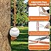 WodGod Baseball Batting Trainer,Baseball and Softball Batting Swing Trainer,Ideal for Improving Batting Precision,Adjustable Training Rope, Swing Correction Strap Included, Portable
