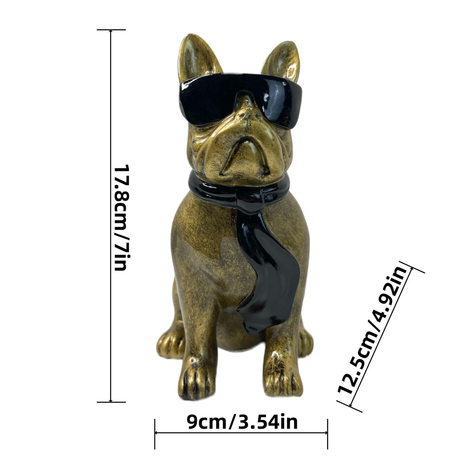 Beeldje Franse Bulldog - zittend - Hondenboutique Twents Snuitje