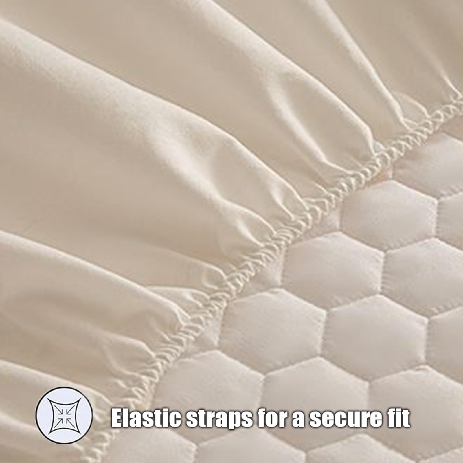 Sábana bajera impermeable de 120 x 200 cm + funda de almohada suave, silenciosa, lavable, transpirable, funda protectora de colchón de 30 cm de profundidad para máxima comodidad
