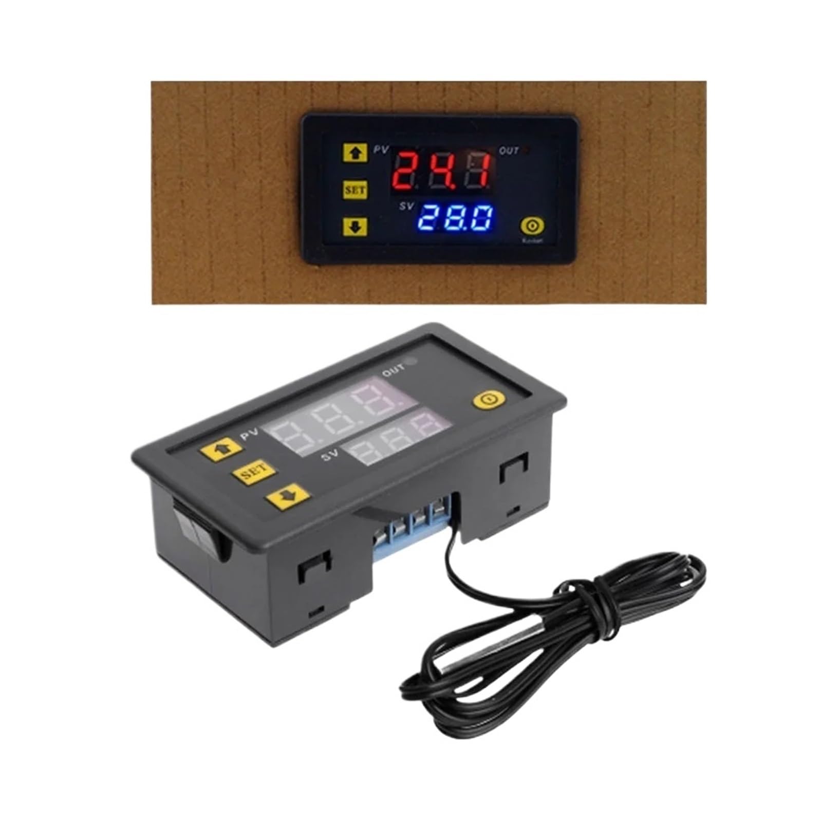 W3230 cyfrowy termostat z wyświetlaczem LED, 12 V, 24 V, AC, 110-220 V, czujnik 20 A, kontrola temperatury i przyrządy do sterowania ogrzewaniem/chłodzeniem