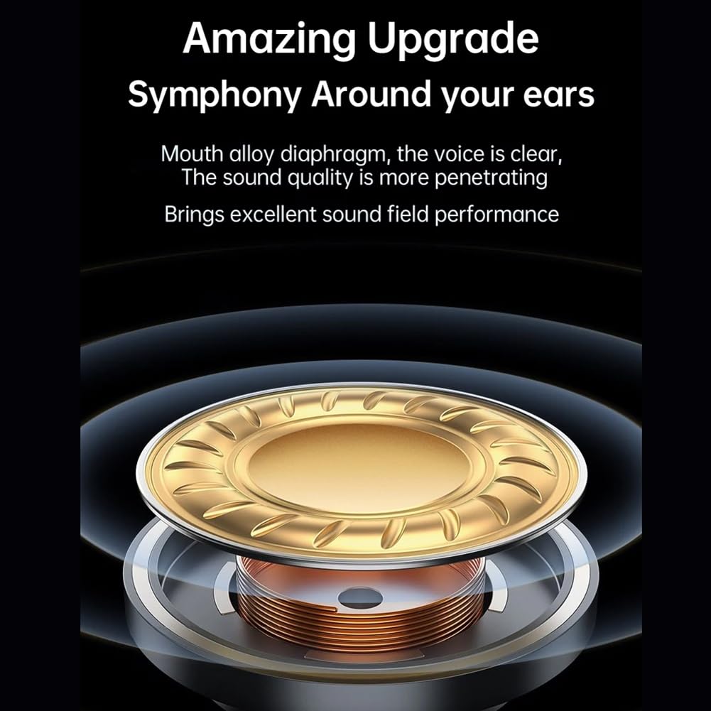 F2 Auriculares InaláMbricos Bluetooth Auriculares Deportivos Supraaurales Auriculares Parlantes con CancelacióN de Ruido Auriculares EstéReo para MúSica-Negro