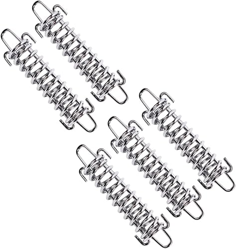 Miniatura 4 de Sosoport 3 sets tienda viento primavera acero cuerda hebilla resorte gancho alta resistencia elasticidad al aire libre engranaje a prueba de viento