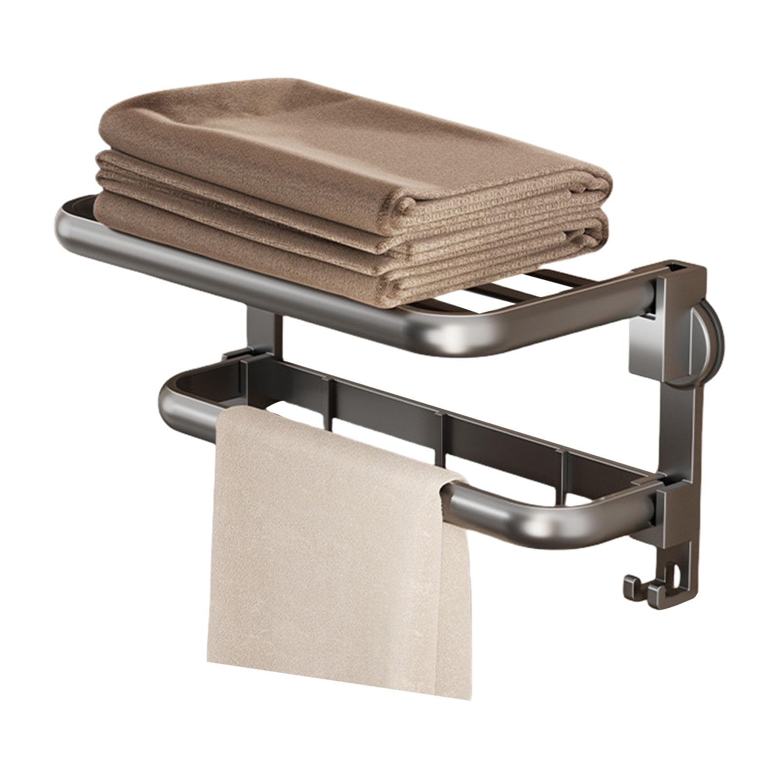 Strong Adhesive Suction Cup Towel Holders Without Holes Installation Bathroom Organization Space Efficient Bathroom Towel Rack